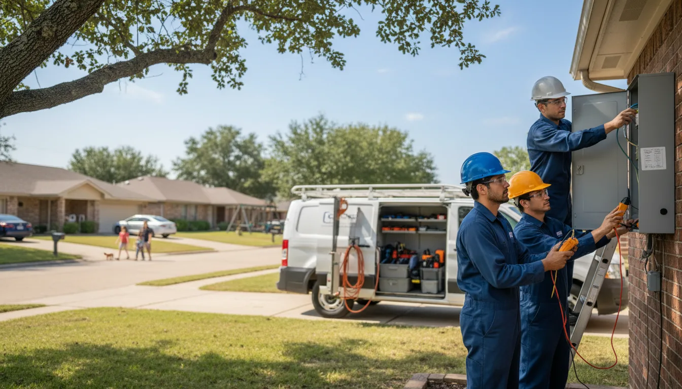 Certified electrician providing emergency electrical services in Hillview, IL